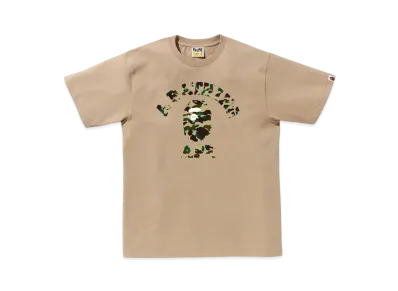 A BATHING APE 1st Camo College Tee "BeigexYellow"