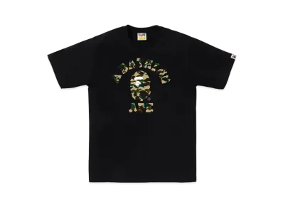 A BATHING APE 1st Camo College Tee "BlackxYellow"