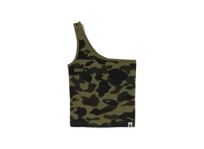 A BATHING APE 1st Camo One Shoulder Top "Green"