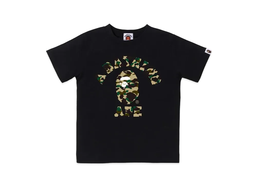 A BATHING APE 1st Camo College Tee "BlackxYellow"