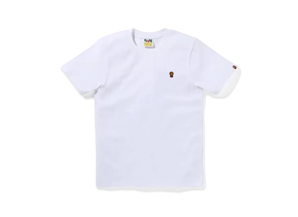 A BATHING APE Baby Milo One Point Tee "White"