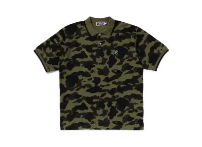 A BATHING APE 1st Camo One Point Polo "Green"