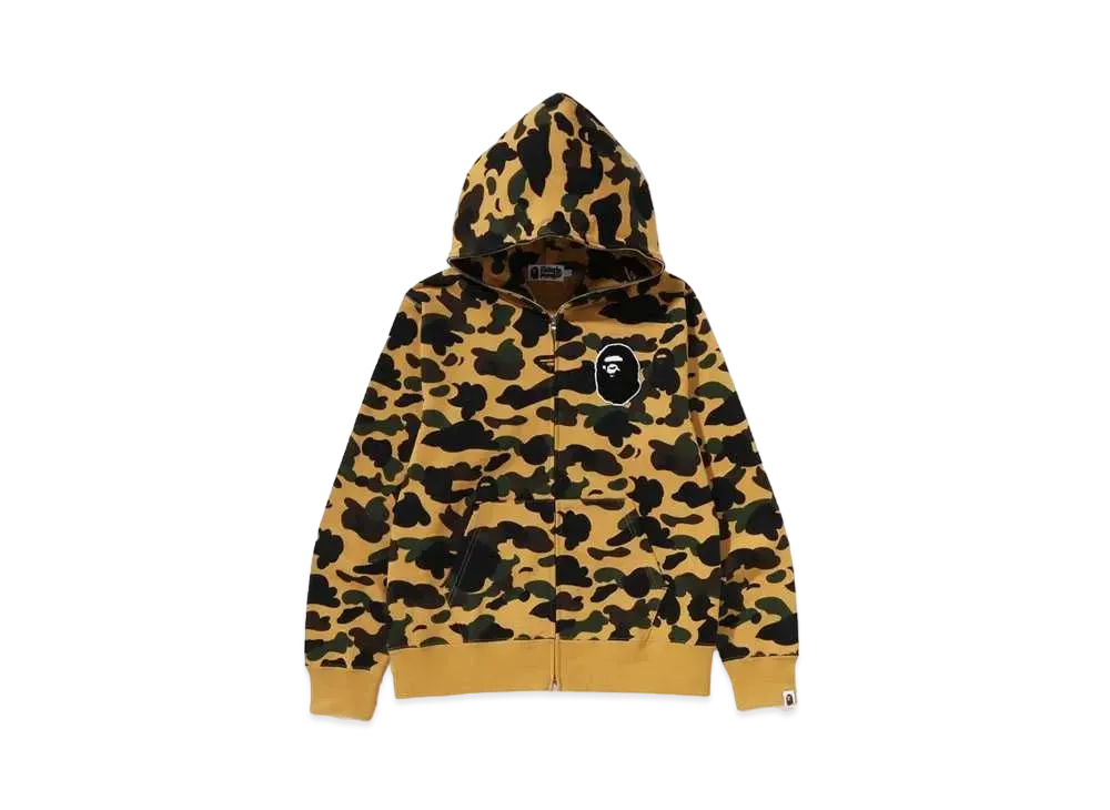 A BATHING APE 1st Camo Full Zip Hoodie "Yellow"