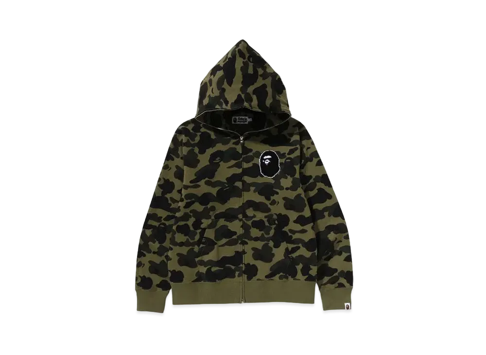 A BATHING APE 1st Camo Full Zip Hoodie "Green"