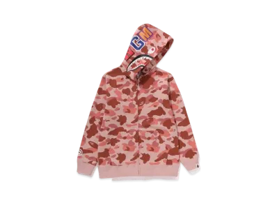 A BATHING APE 1st Camo Shark Full Zip Hoodie "Pink"