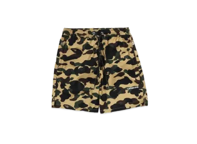 A BATHING APE 1st Camo Climbing Shorts "Yellow"