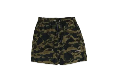 A BATHING APE 1st Camo Beach Shorts "Green"