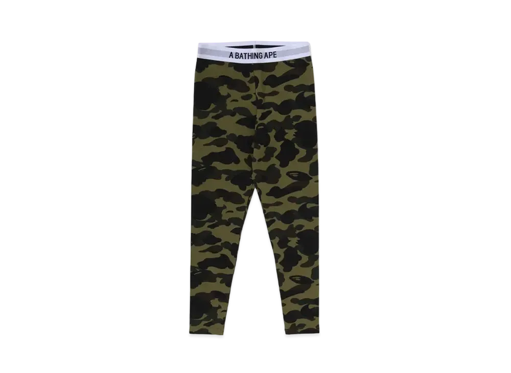 A BATHING APE 1st Camo Leggings "Green"
