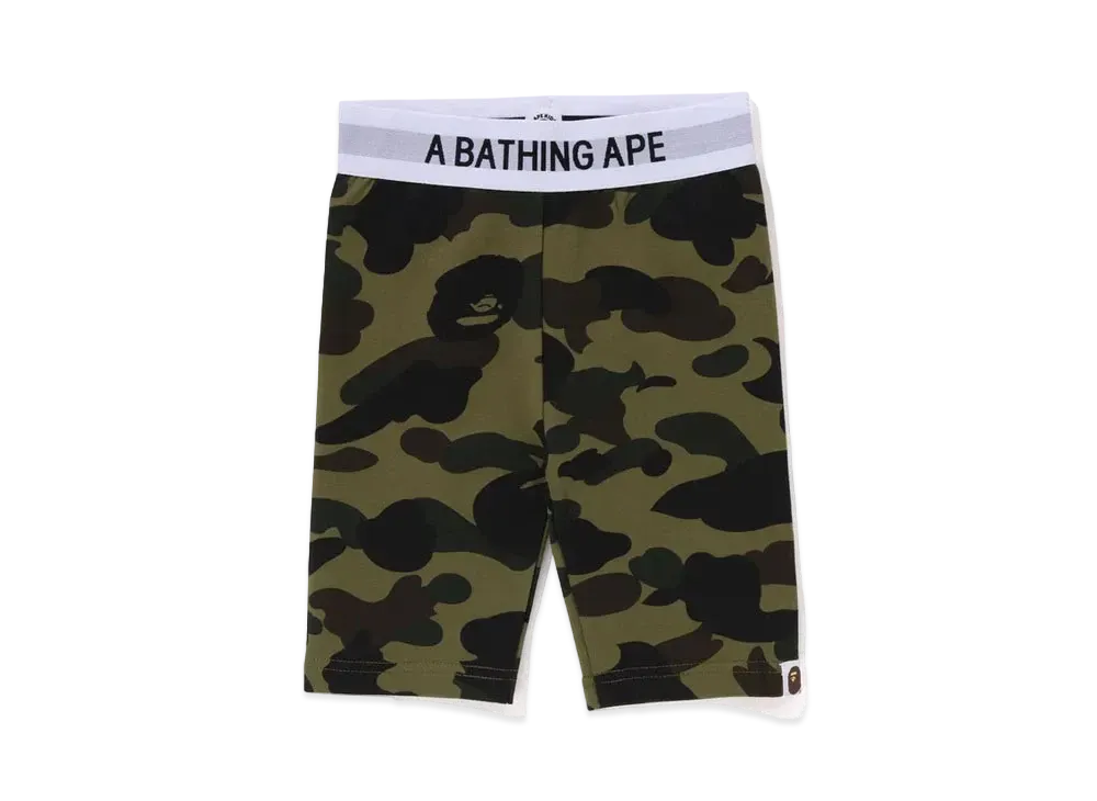A BATHING APE 1st Camo Short Leggings "Green"