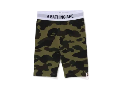 A BATHING APE 1st Camo Short Leggings "Green"
