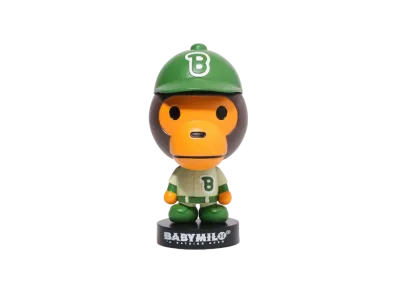 A BATHING APE Baseball Baby Milo Bobblehead "Green"