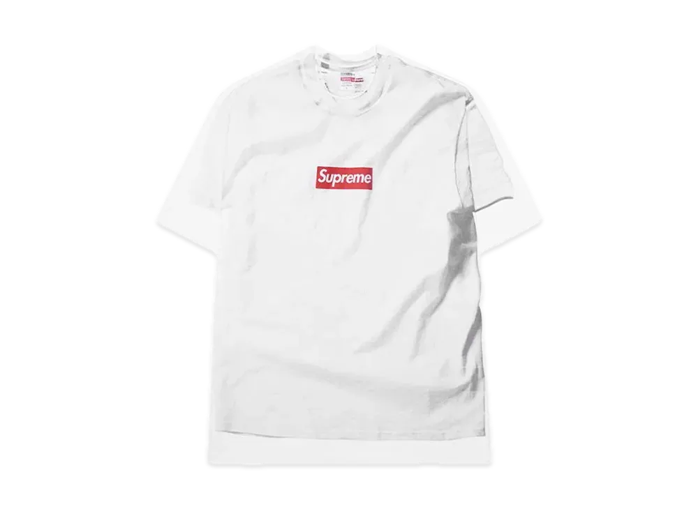 Supreme x MM6 Maison Margiela Box Logo Tee "White"