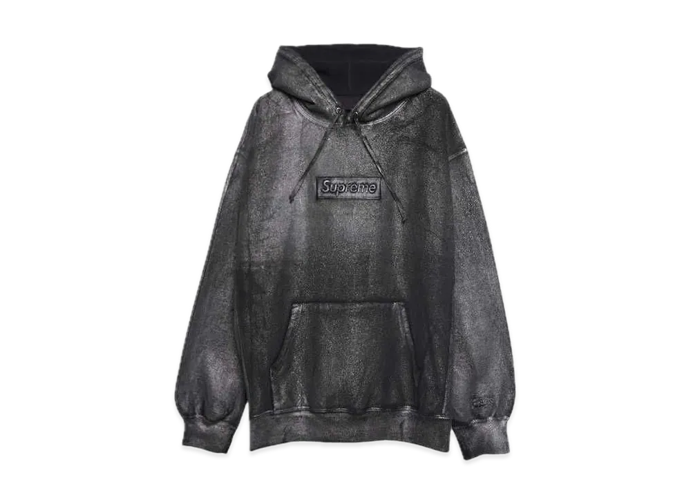 Supreme x MM6 Maison Margiela Foil Box Logo Hooded Sweatshirt "Black"