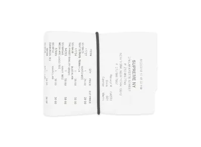 Supreme x MM6 Maison Margiela Receipt Wallet "White"