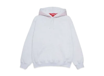 Supreme Jacquard Stripe Hooded Sweatshirt "Ash Grey"