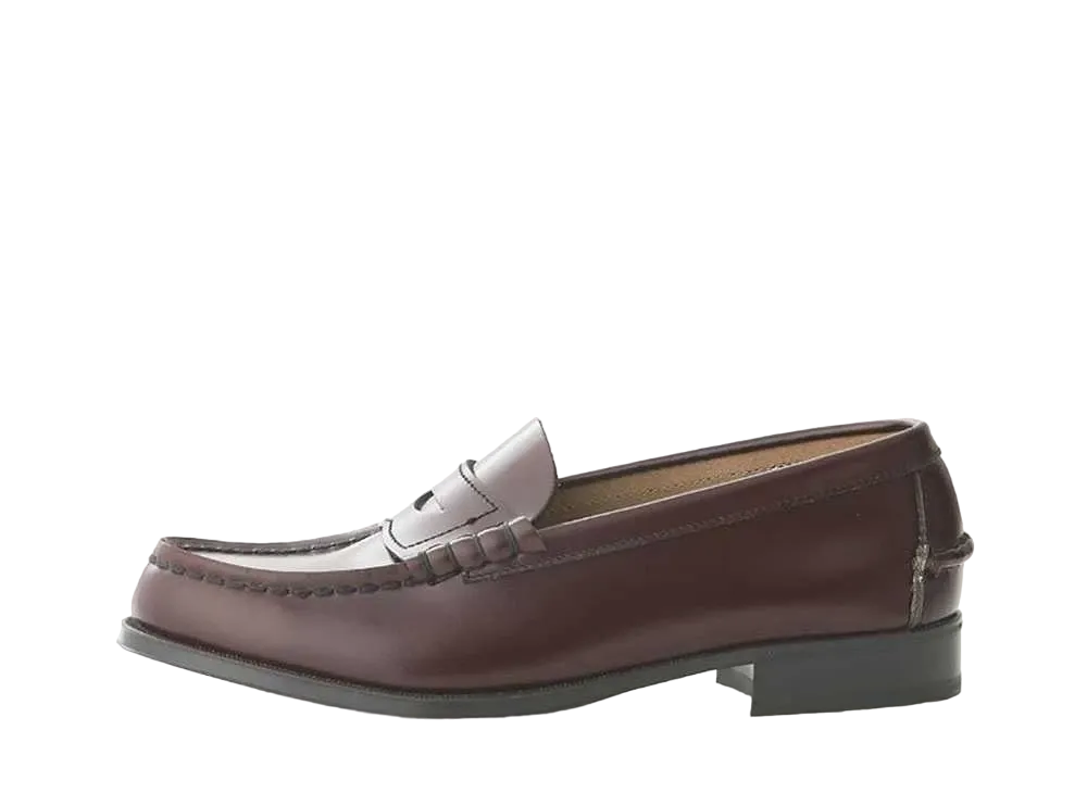 HARUTA Women's Coin Loafers Cowhide Leather "Rotor" #304