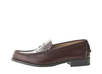 HARUTA Women's Coin Loafers Cowhide Leather "Rotor" #304