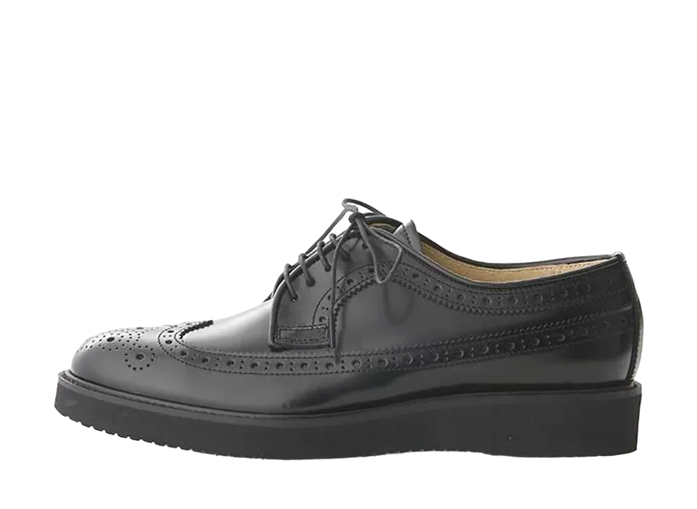 HARUTA Wing Tip Postman Type Shoes Cowhide Leather "Black" #710P