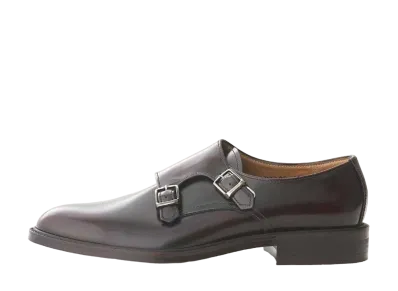 HARUTA Double Monk Strap Shoes Genuine Leather "Dark Brown" #D7190