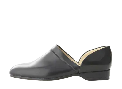 HARUTA Spock Shoes Cowhide Leather "Black" #860