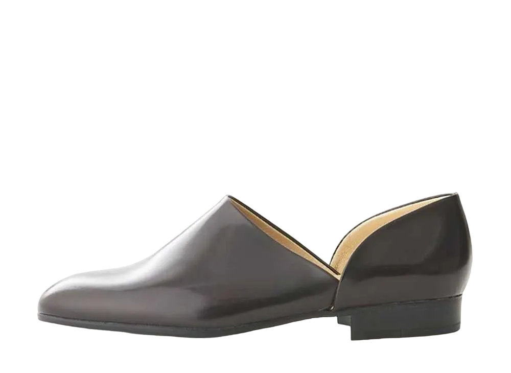 HARUTA Spock Shoes Cowhide Leather "Dark Brown" #SF850