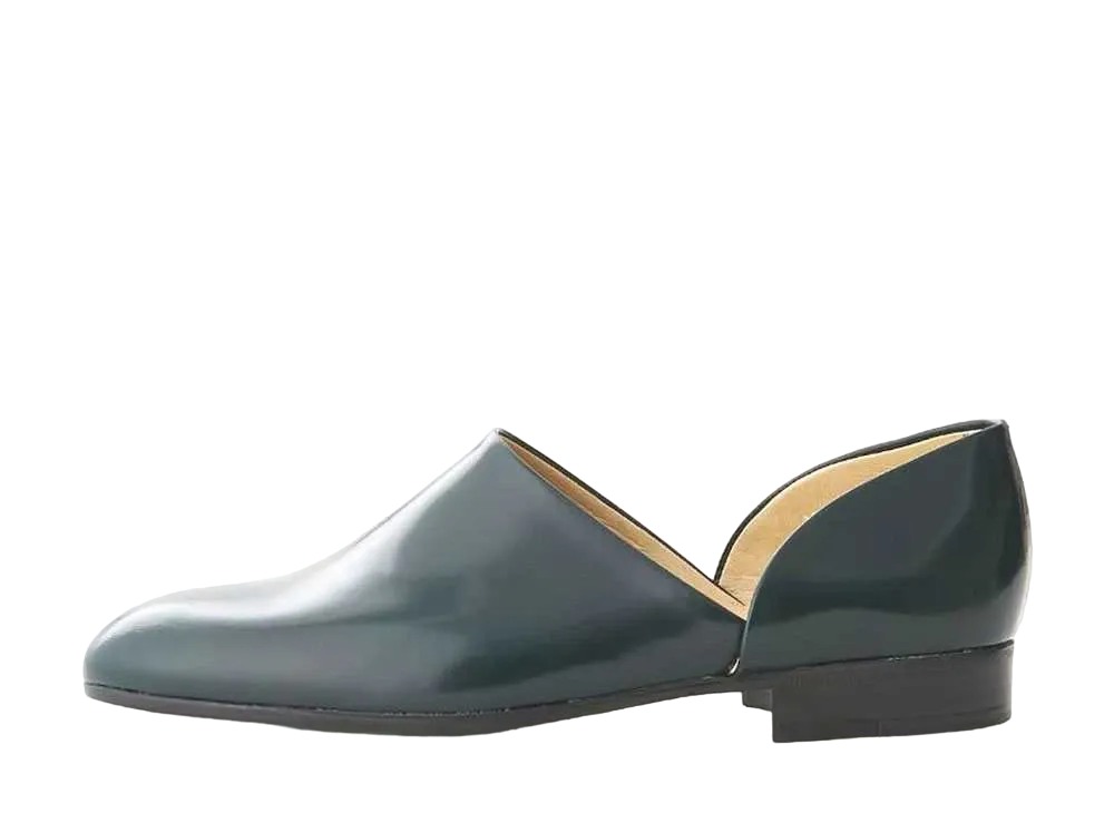 HARUTA Spock Shoes Cowhide Leather "Green" #SF850