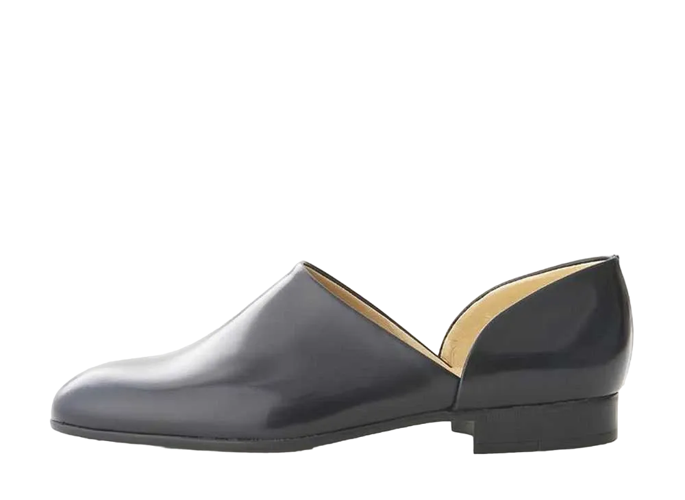 ハルタ スポックシューズ 牛革 "ネイビー" #SF850