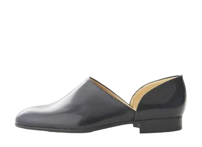 HARUTA Spock Shoes Cowhide Leather "Navy" #SF850