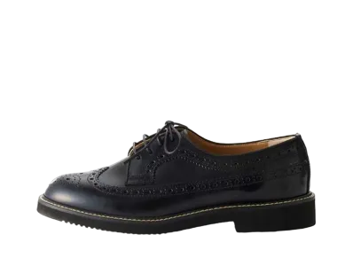 HARUTA Women's Wing Tip Shoes Genuine Leather "Black" #379KS