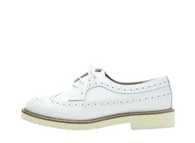 HARUTA Women's Wing Tip Shoes Genuine Leather "White Scotchgard" #379KS