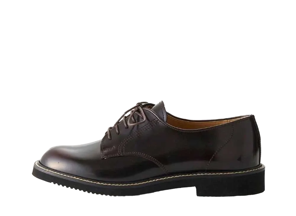 HARUTA Women's Lace Up Shoes Genuine Leather "Dark Brown" #370KS