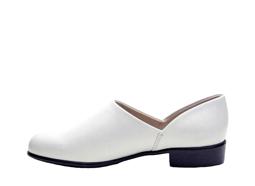 HARUTA Women's Spock Shoes Cowhide Leather "White" #SD150