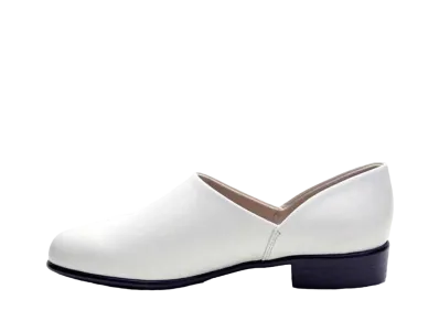 HARUTA Women's Spock Shoes Cowhide Leather "White" #SD150