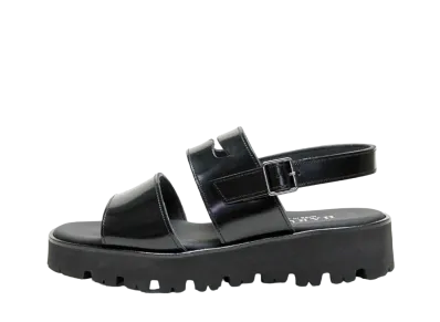 HARUTA Women's Back Belt Sandal "Black" #92XL