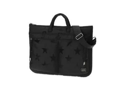 PORTER / FLAG Flag 2Way Short Helmetbag "Black"