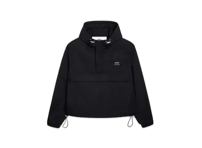 AMI PARIS Cotton Blend Technical Twill MATTIUSSI Wind Breaker "Black"