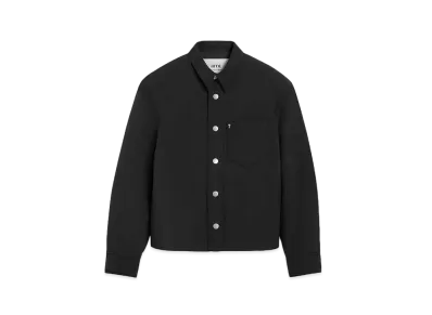 AMI PARIS Technical Canvas Padded Over Shirt "Black"