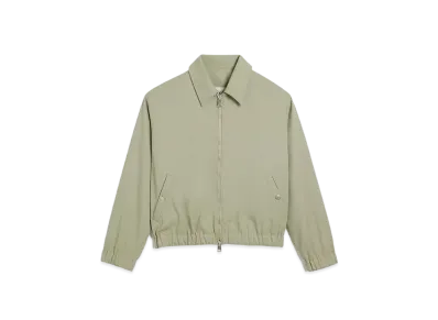 AMI PARIS Wool Gabardine Zip Jacket "Sage"
