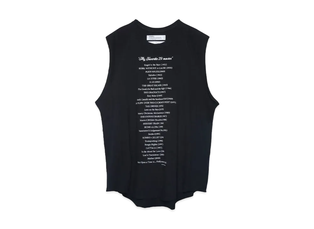 DAIRIKU My Favorite Movies Big Nosleeve Tee "Black"