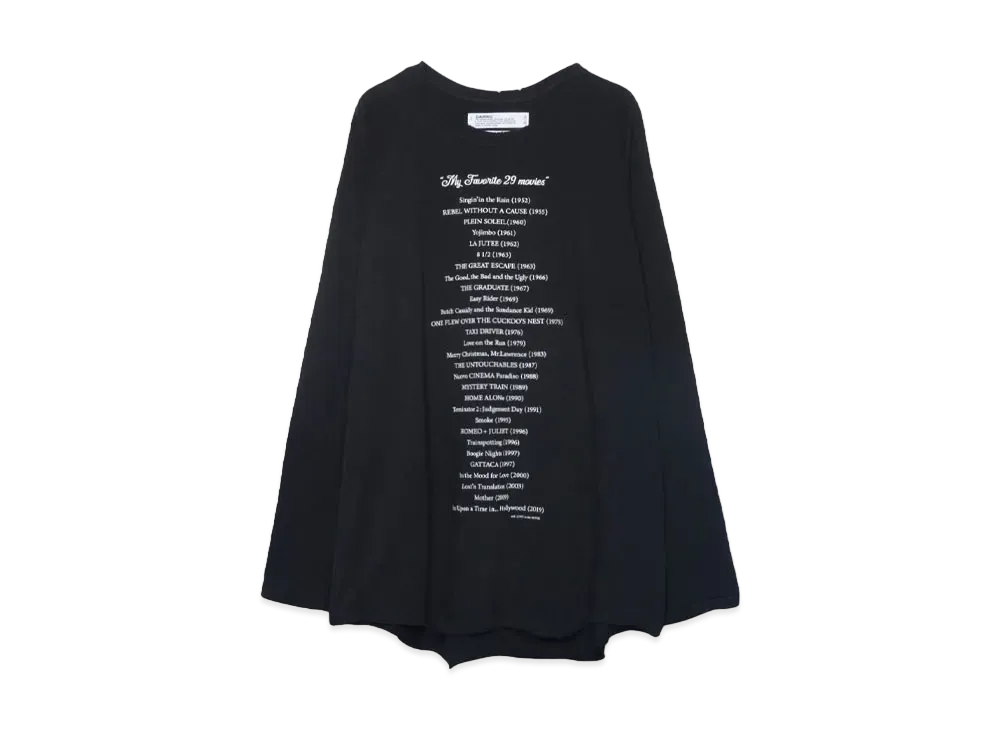 DAIRIKU My Favorite Movies Big Raglan Tee "Black"