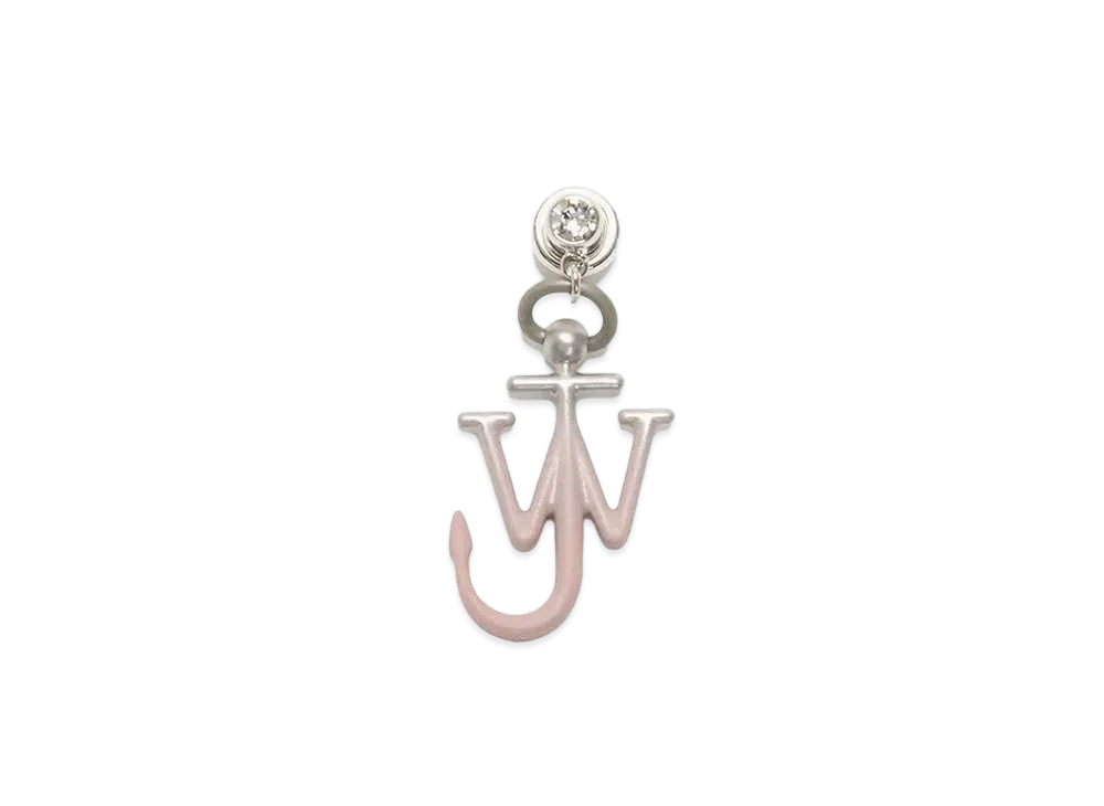 JW ANDERSON Crystal Anchor Earrings "Candy Floss"