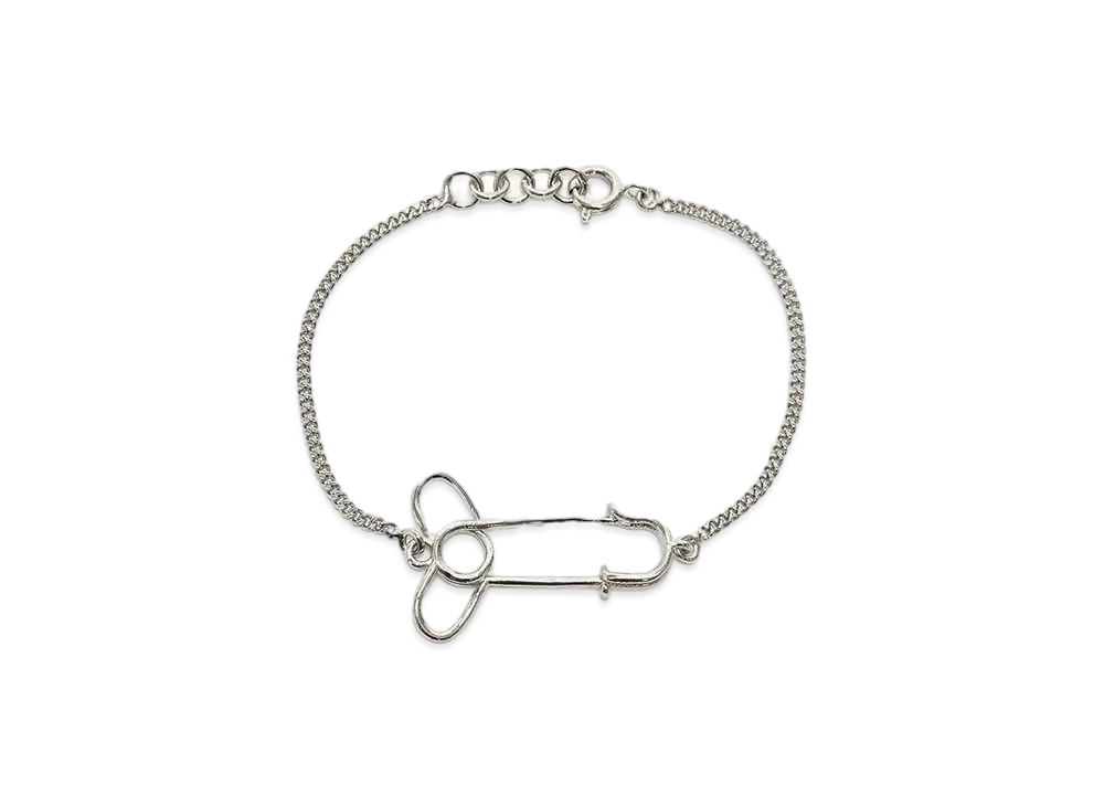 JW ANDERSON Penis Pin Bracelet "Silver Tone"