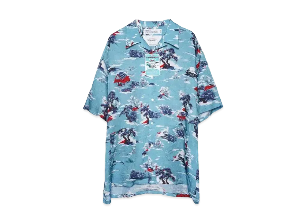 DAIRIKU Cliff Aloha Shirt "Blue"