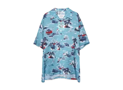 DAIRIKU Cliff Aloha Shirt "Blue"