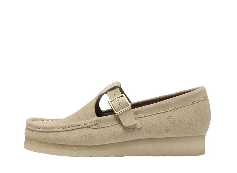 Clarks Women's Wallabee T Bar "Maple Suede"