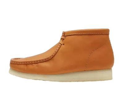 クラークス ワラビー ブーツ "ミッドタンレザー"