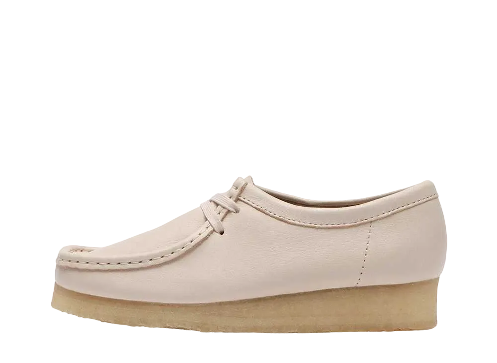 Clarks Women's Wallabee "Beige Leather"