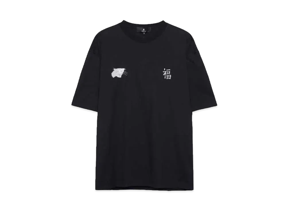 ANREALAGE PHOTOCHROMIC EMBROIDERY TEE "BLACK"
