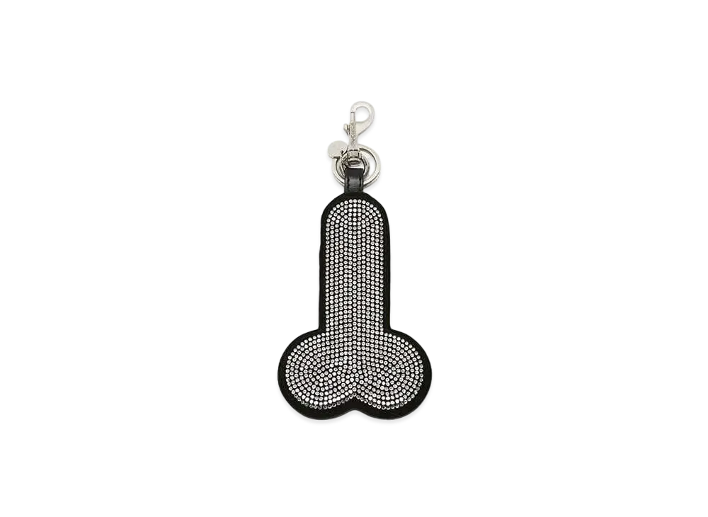 JW ANDERSON Bijou Rim Key Chain "Silver/Black"