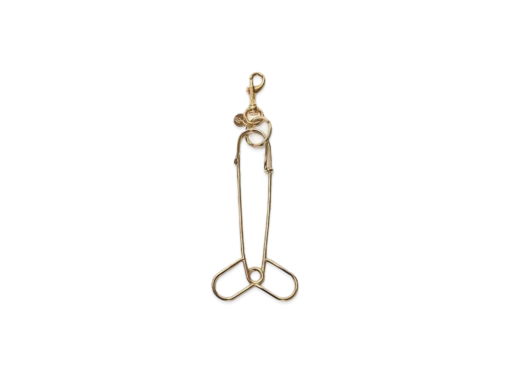 JW ANDERSON Penis Pin Keyring "Gold"